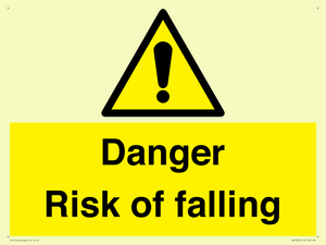 Danger Risk of falling